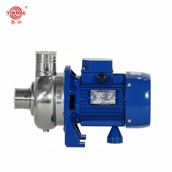 YUEHUA Stainless Steel Irrigation Centrifugal Seawater Sanitary Brewery Boiler Feed Water Pump